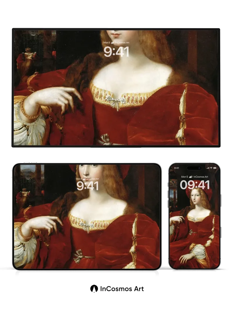 Velvet Reverie Wallpaper with Crimson Threads