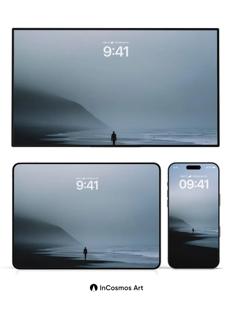 Solitary Fog Wallpaper with Coastal Echo