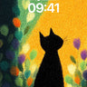 Shadowed Silhouette Wallpaper with Garden Light wallpaper for iPhone, iPad & Mac