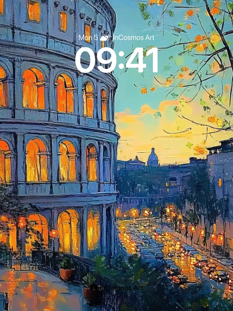 Golden Hush Wallpaper with Roman Echoes