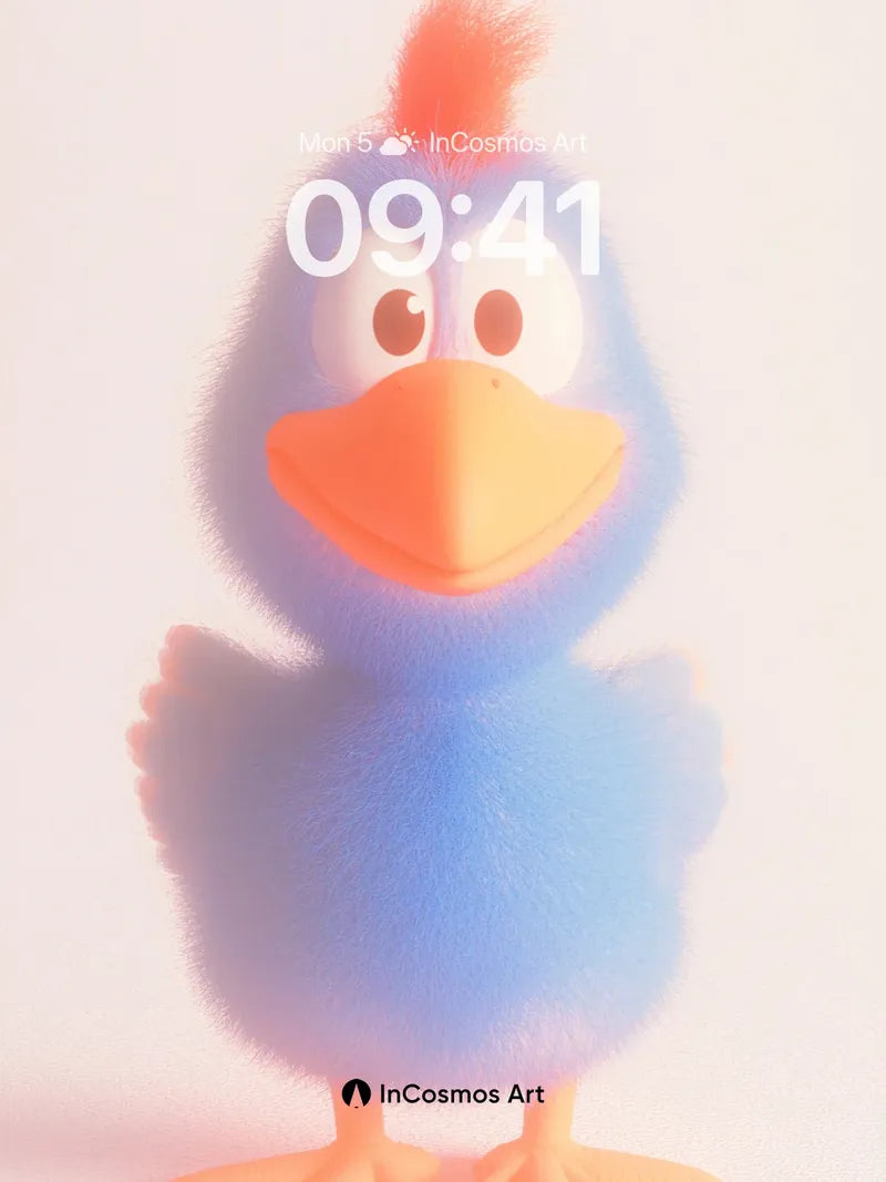 Soft Hush Wallpaper with Fuzzy Feathers wallpaper for iPhone, iPad & Mac