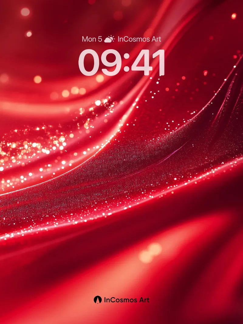 Velvet Ember Wallpaper with Starlight Trails wallpaper for iPhone, iPad & Mac