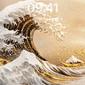 Golden Surge Wallpaper with Hokusai Echo wallpaper for iPhone, iPad & Mac