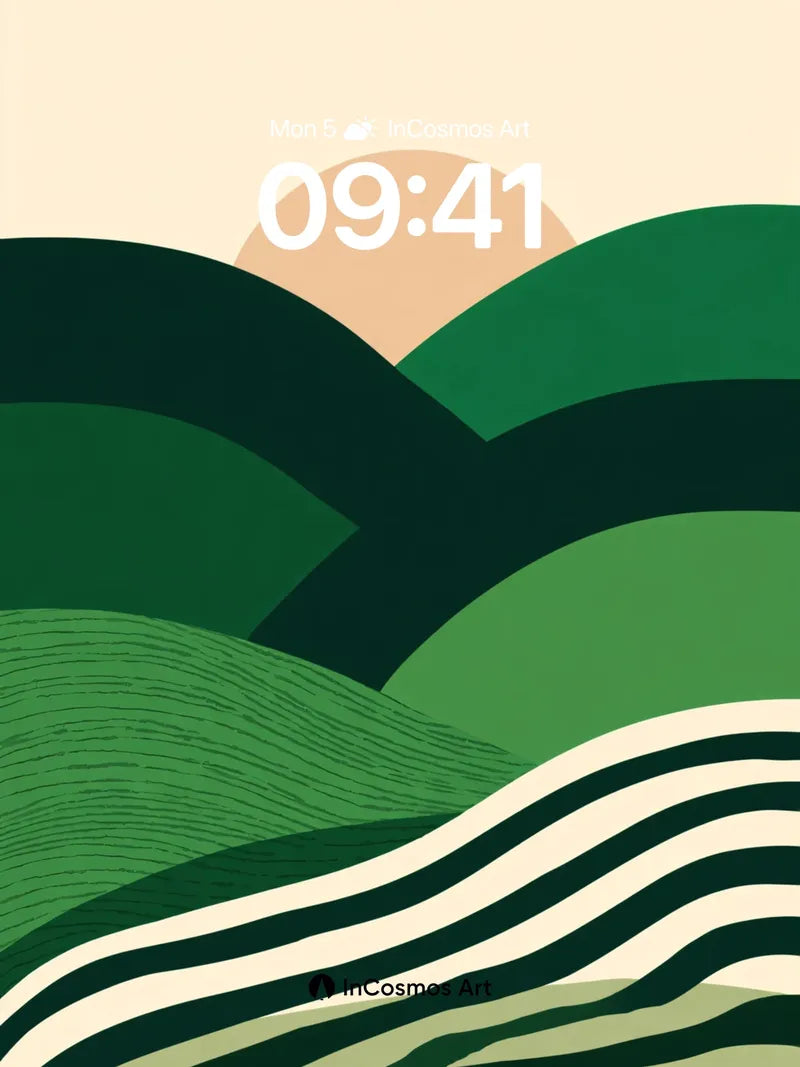 Serenity Ridge Wallpaper with Woven Light