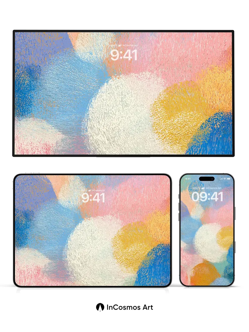 Whispering Pastel Clouds Wallpaper with Soft Hues