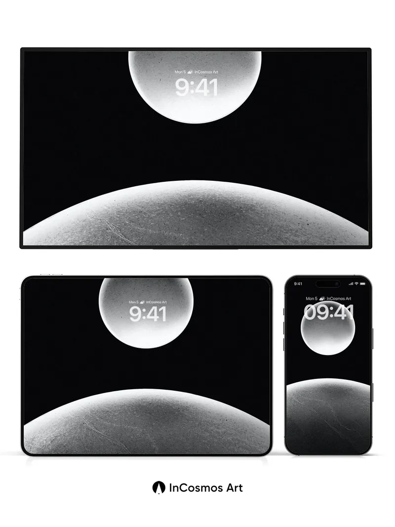 Silent Orbit Wallpaper with Lunar Whisper