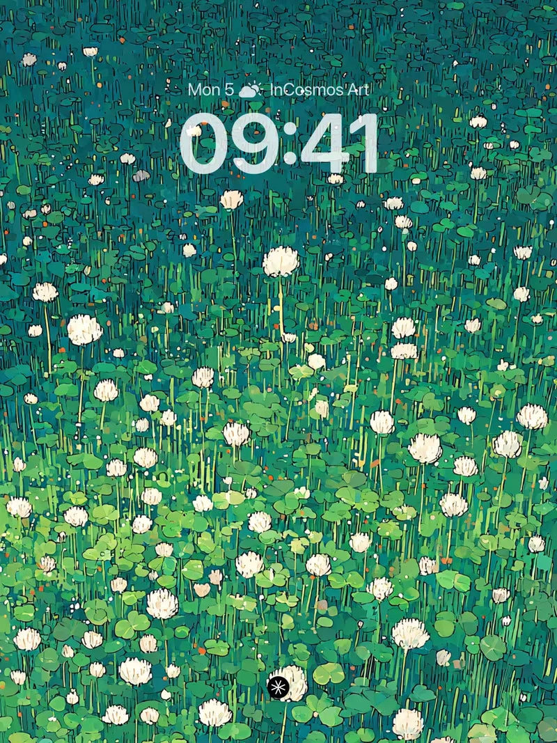 Green Clover Field Wallpaper 4K for iPhone Lock Screen wallpaper for iPhone, iPad & Mac
