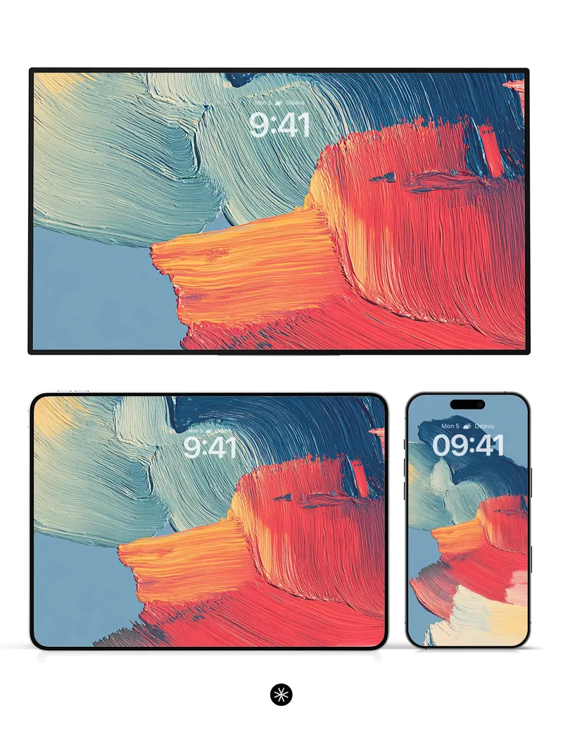 Dynamic Brushstroke Abstract Wallpaper Background