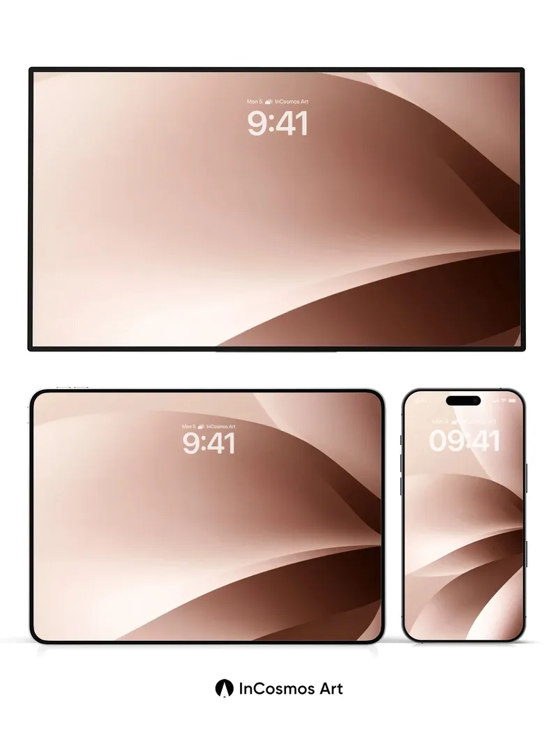 Velvet Hush Wallpaper with Soft Curves