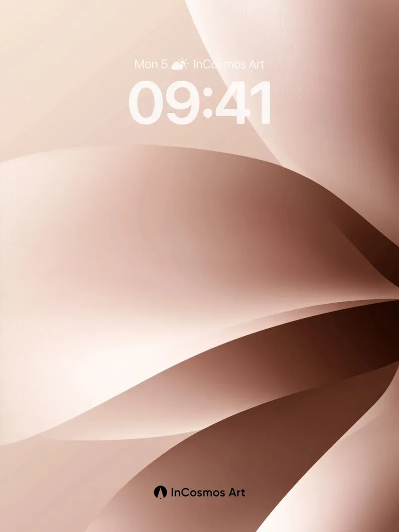 Velvet Hush Wallpaper with Soft Curves