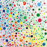 Playful Polka Dot Wallpaper with Cosmic Burst wallpaper for iPhone, iPad & Mac