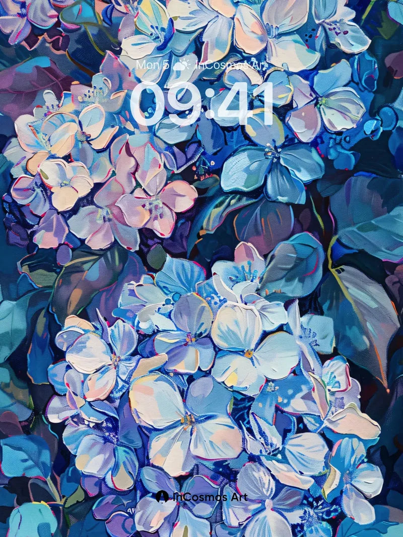 Luminous Bloom Wallpaper with Ethereal Petals