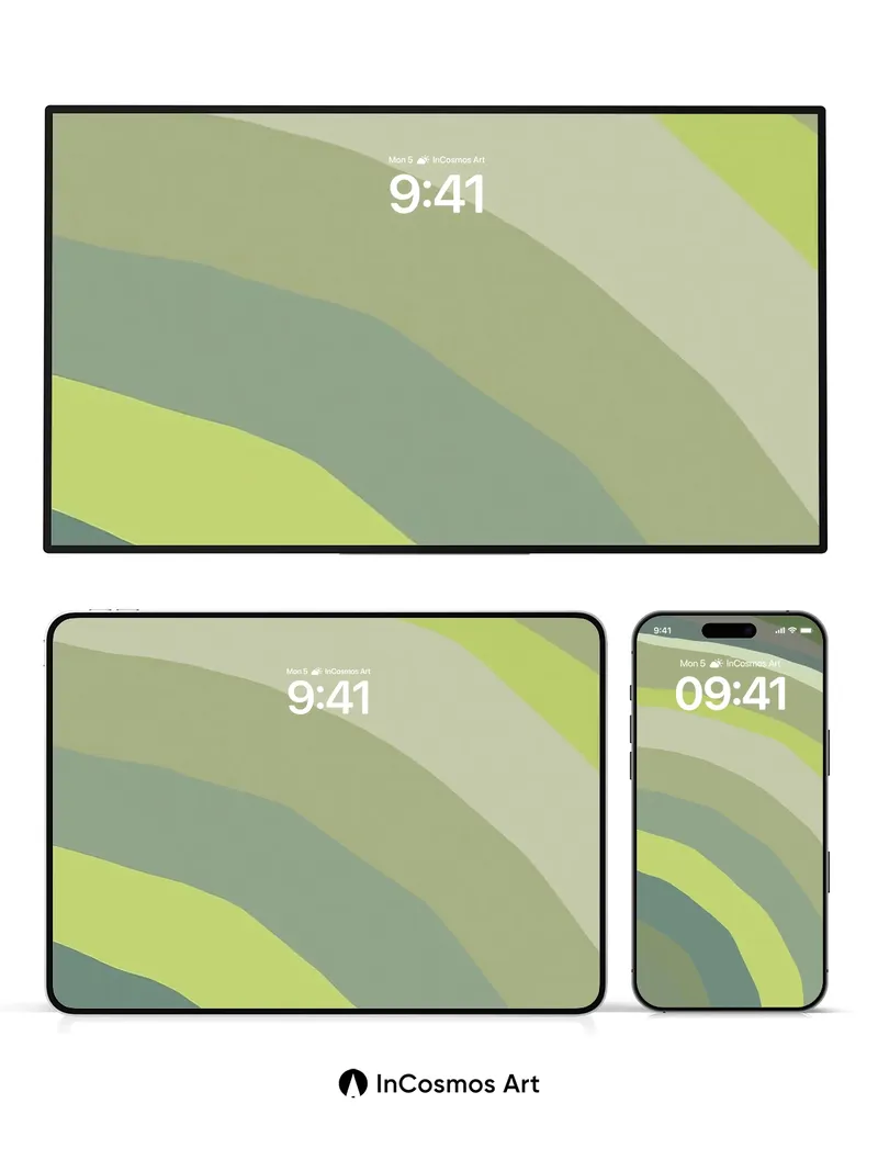 Serenity Wave Wallpaper with Soft Gradient Flow