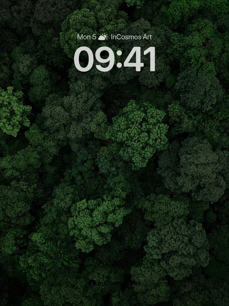 Whispering Canopy Wallpaper with Deep Forest Hush