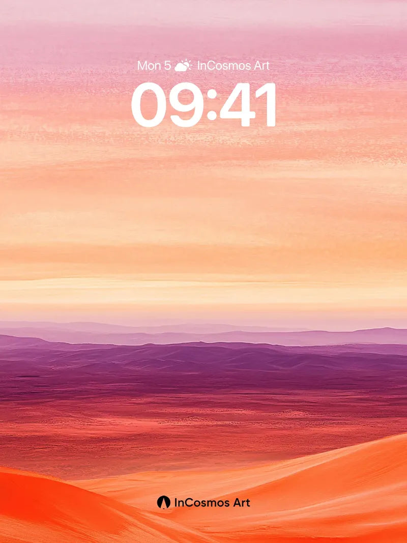 Saffron Dunes Wallpaper with Horizon Hush