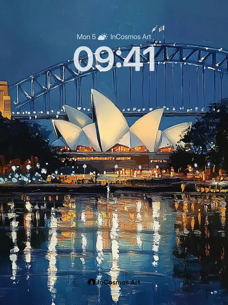 Nocturnal Symphony Wallpaper with Reflective Depths