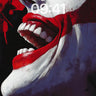 Crimson Grin Wallpaper with Blood-Red Strokes wallpaper for iPhone, iPad & Mac