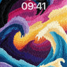 Churning Prism Wallpaper with Velvet Waves wallpaper for iPhone, iPad & Mac