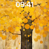 Golden Canopy Wallpaper with Dripping Light wallpaper for iPhone, iPad & Mac