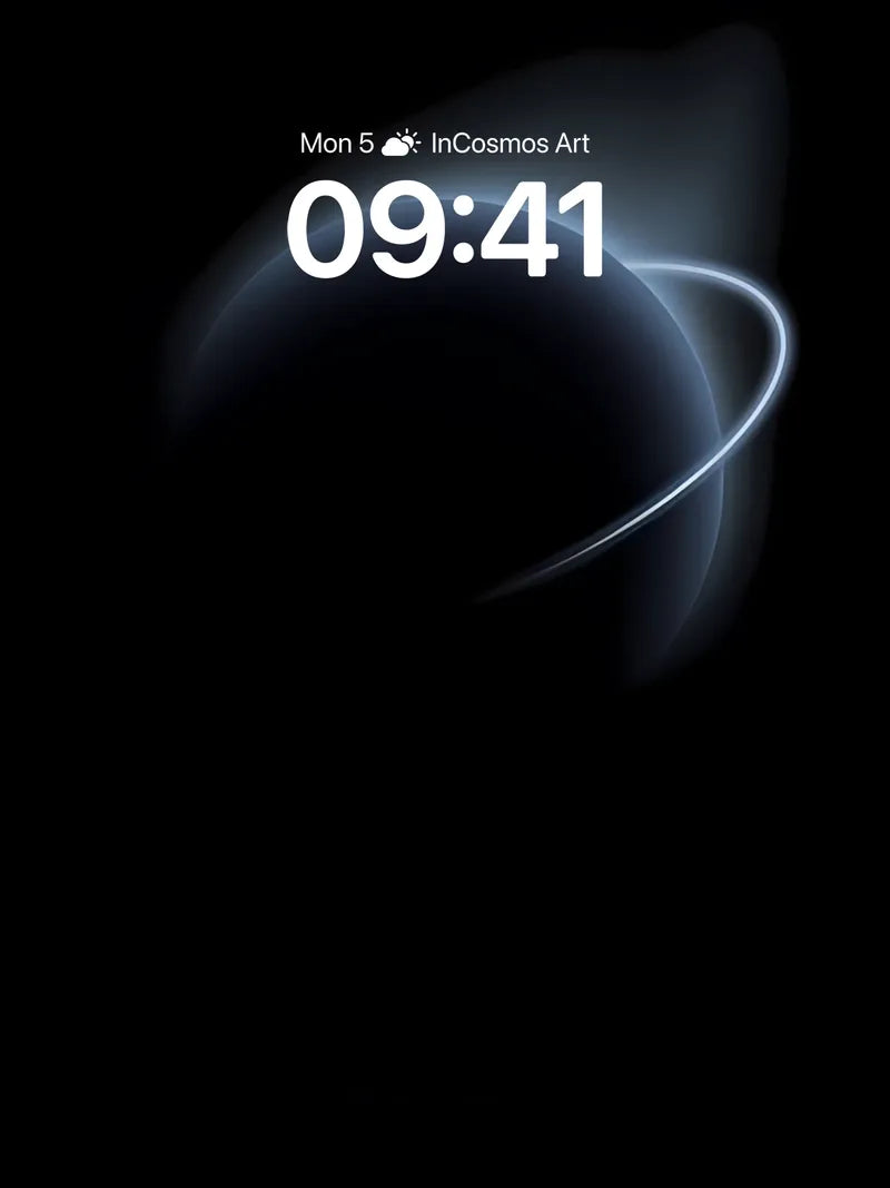 Cosmic Veil Wallpaper with Ethereal Ring