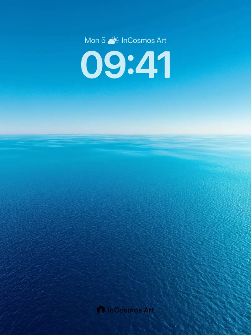 Infinite Horizon Wallpaper with Deep Ocean Breath