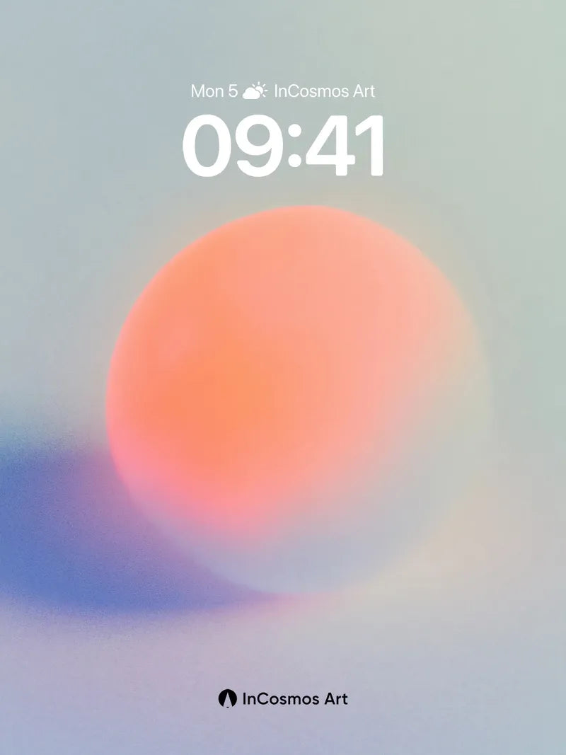 Hazy Orb Wallpaper with Soft Shadow Play