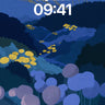 Nocturnal Bloom Wallpaper with Golden Veins wallpaper for iPhone, iPad & Mac