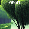 Whispering Canopy Wallpaper with Shadowed Solitude wallpaper for iPhone, iPad & Mac