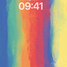 Rainbow Spectrum Brushstroke Wallpaper