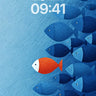 Serenity in Motion Wallpaper with One Bold Swimmer wallpaper for iPhone, iPad & Mac