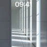 Serenity Corridor Wallpaper with Light Sculptures wallpaper for iPhone, iPad & Mac