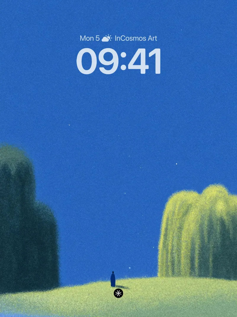 Serene Solitude Starry Sky Wallpaper Dreamscape Modifier wallpaper for iPhone, iPad & Mac