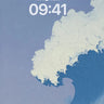 Azure Wave Texture Oil Painting Wallpaper