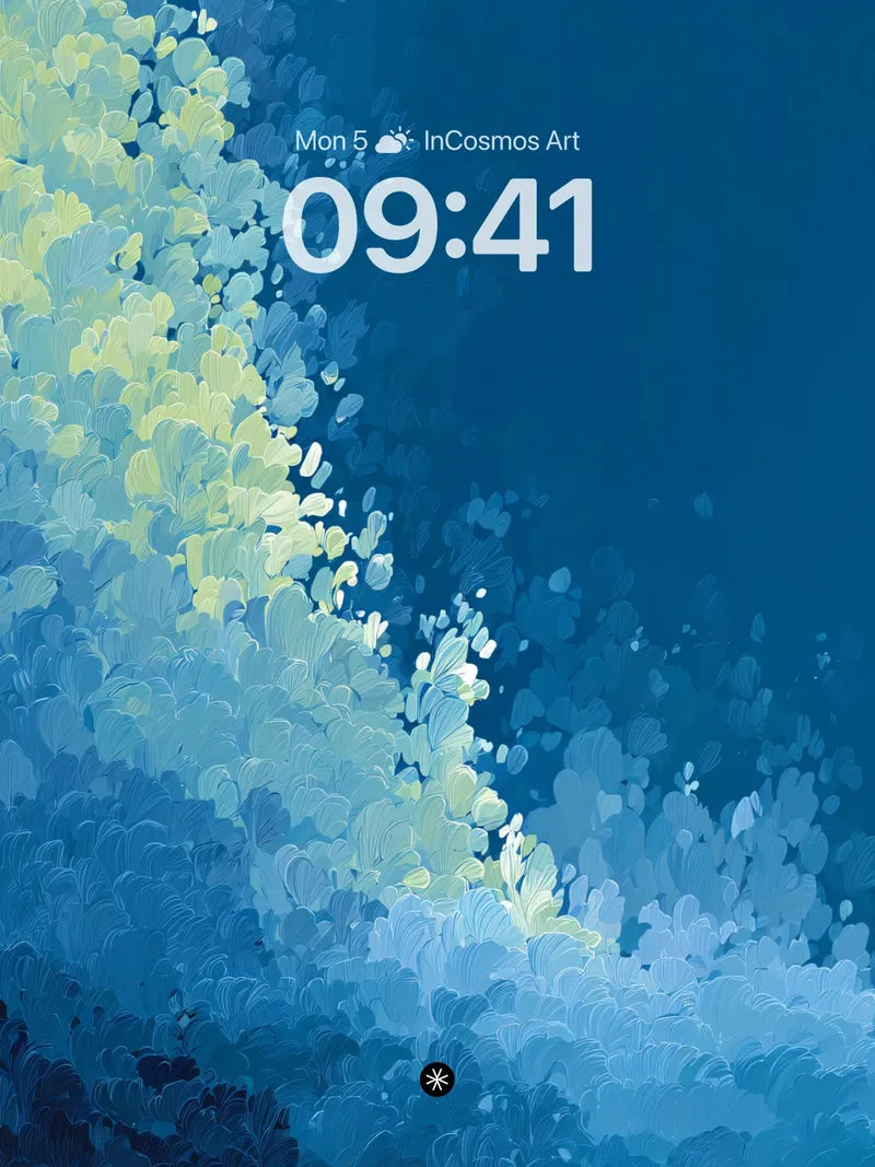 Deep Blue Gradient Abstract Wallpaper