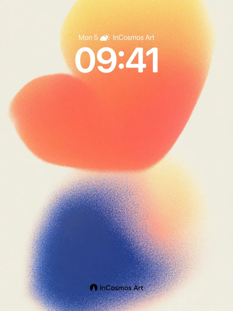 Floating Gradient Wallpaper with Soft Shadow Play