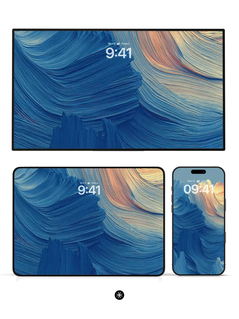 Fluid Motion Gradient Wallpaper Background