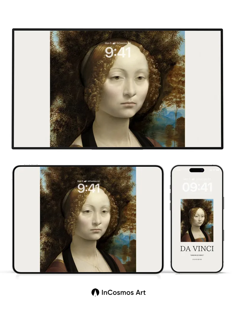 Serene Portrait Wallpaper with Renaissance Light