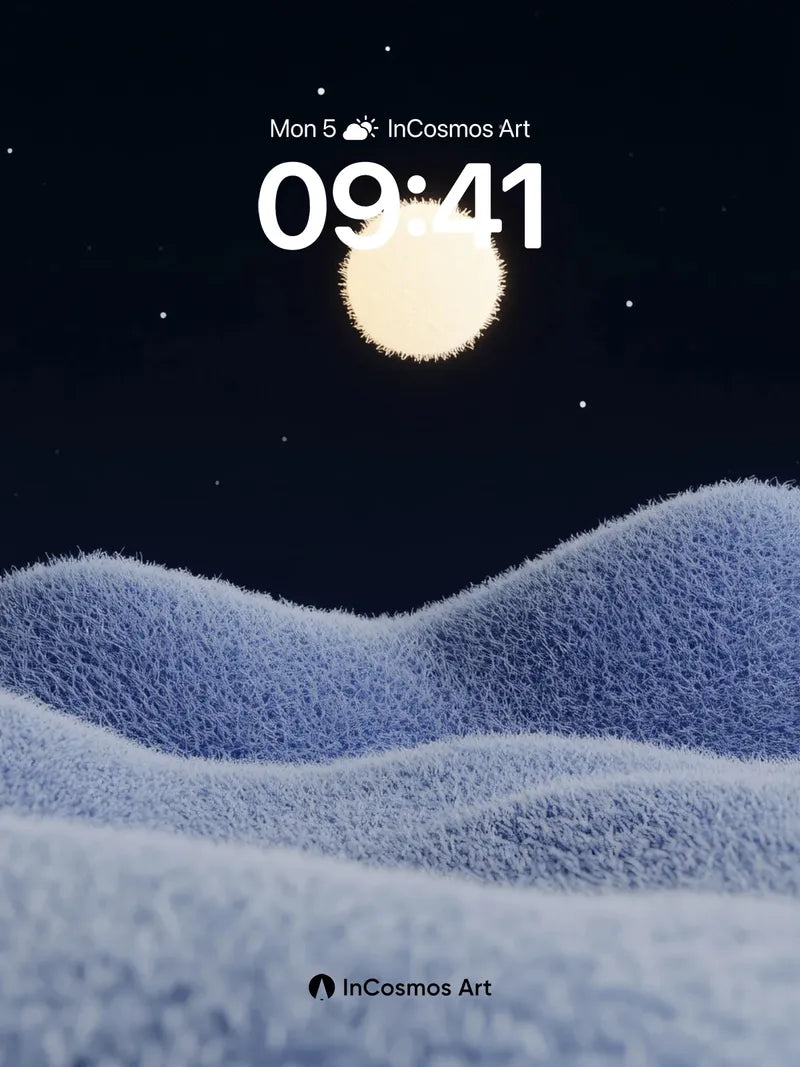 Lunar Velvet Wallpaper with Starlit Hush