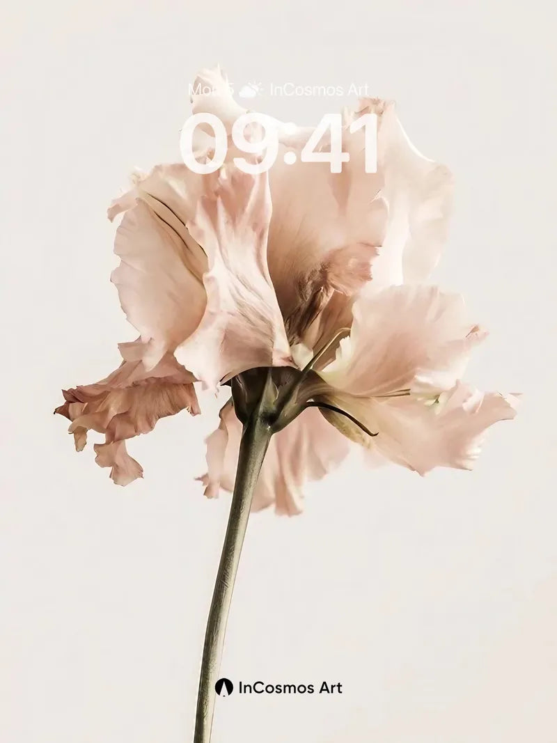 Soft Decay Wallpaper with Petal Fractures