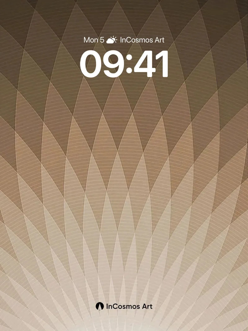 Radiant Geometry Wallpaper with Sunburst Lines