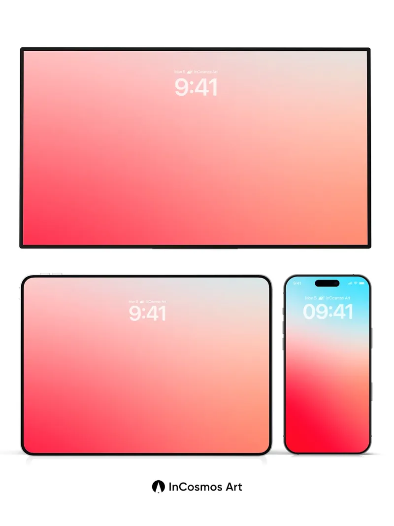 Crimson Horizon Wallpaper with Skyward Gradient