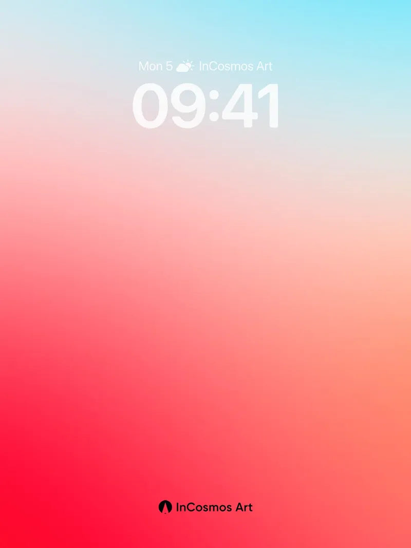 Crimson Horizon Wallpaper with Skyward Gradient