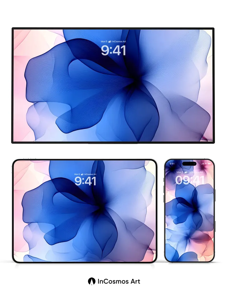 Luminous Petal Wallpaper with Ethereal Hues