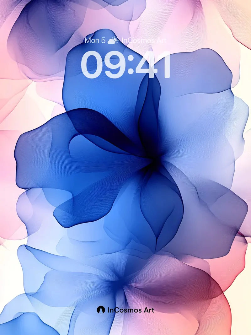 Luminous Petal Wallpaper with Ethereal Hues