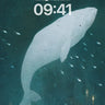 Whispering Depths Wallpaper with City of Light wallpaper for iPhone, iPad & Mac