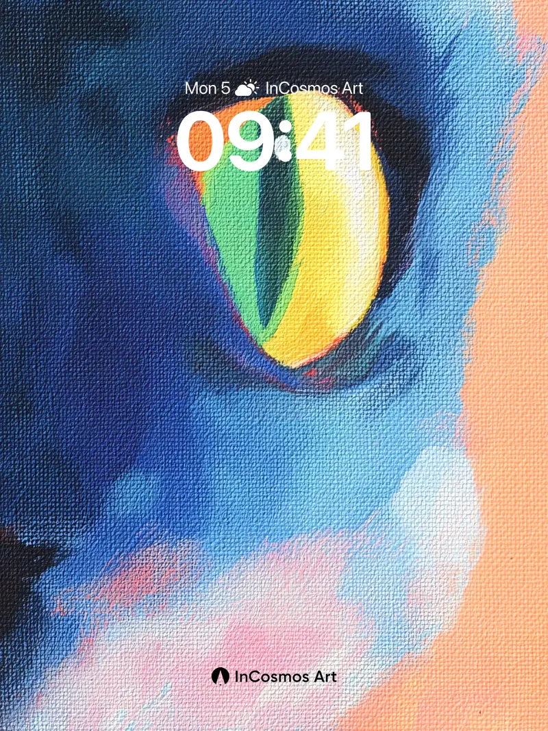 Electric Gaze Wallpaper with Living Colors