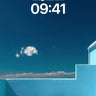 Serene Skyline Wallpaper with Turquoise Embrace wallpaper for iPhone, iPad & Mac