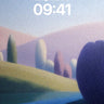 Serenity River Wallpaper with Whispering Hills wallpaper for iPhone, iPad & Mac