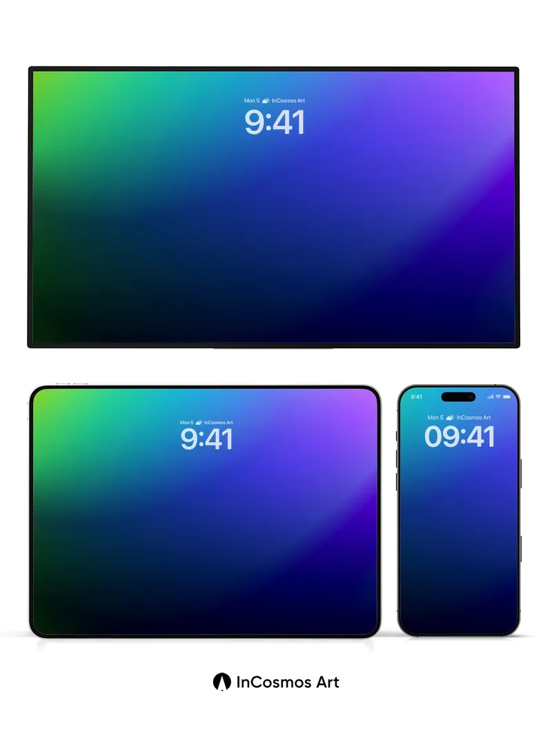 Luminous Gradient Wallpaper with Ethereal Flow