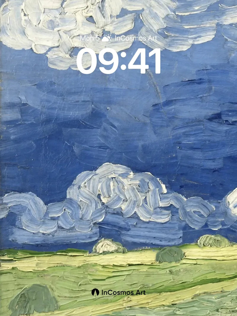 Whirlwind Sky Wallpaper with Van Gogh's Brush wallpaper for iPhone, iPad & Mac